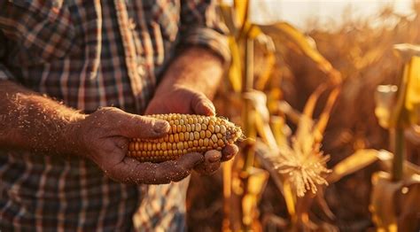 Corn plants and agronomist | Premium AI-generated image