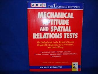 Buy Mechanical Aptitude and Spatial Relations Tests (Arco Academic Test ...