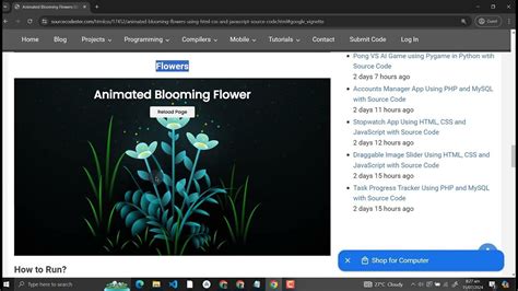 Code for Blooming Flower Using HTML 的图像结果