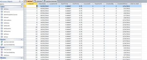 Image result for Access Scheduling Database