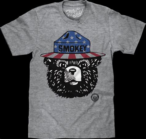 Stars And Stripes Smokey Bear T-Shirt