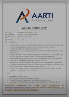 Aarti pharmalab Job vacancy for EHS safety department apply now ...