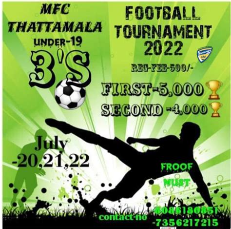 Under 19 Football Tournament 2022 in Kerala