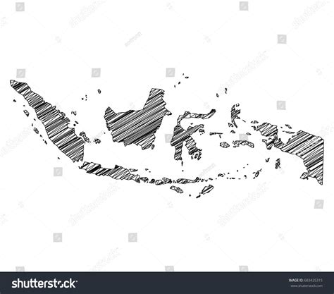 Peta Indonesia Hitam Putih