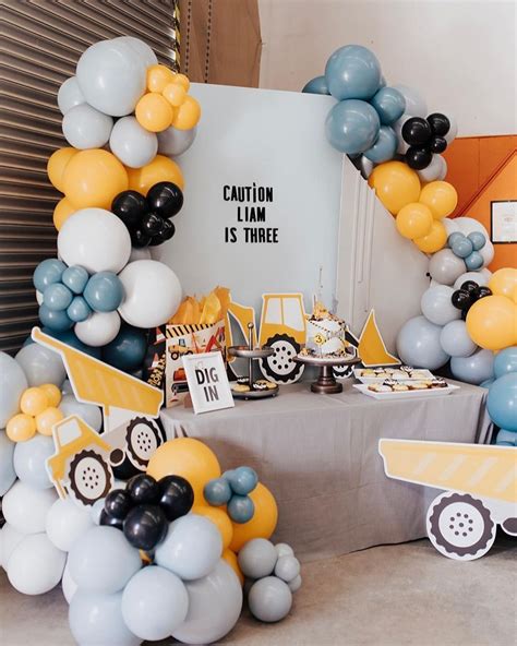 Construction Theme 1st Birthday Party Decorations