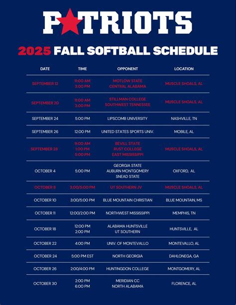 Northwest - Fall 2025 Schedule 14 chances scheduled for you to see ...