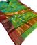 Green And Blue Shot Chanderi Handloom Pure Katan Silk Saree