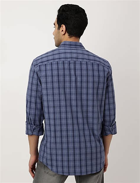 Buy Pure Cotton Checks Button-down Collar Shirt at Marks & Spencer