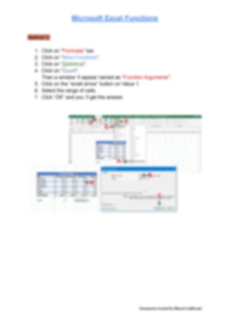 Image result for Microsoft Excel Count a Function