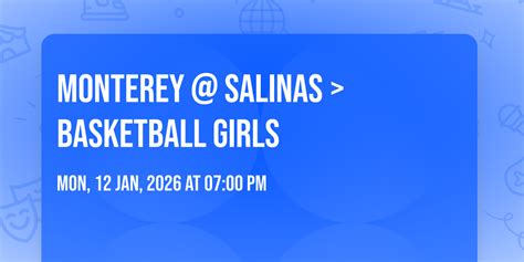 Monterey @ Salinas > BASKETBALL GIRLS, Salinas High School, 12 January ...