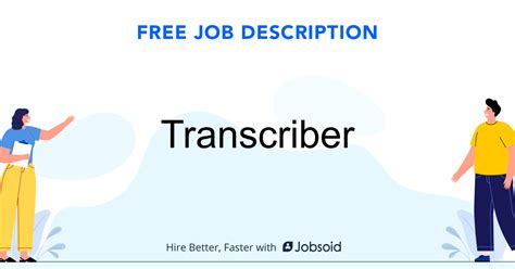 Image result for Transcriber Job Description