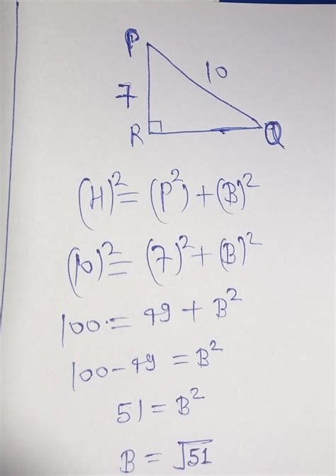 Construct a right angle : Triangle PQR right angled at R , in which ...