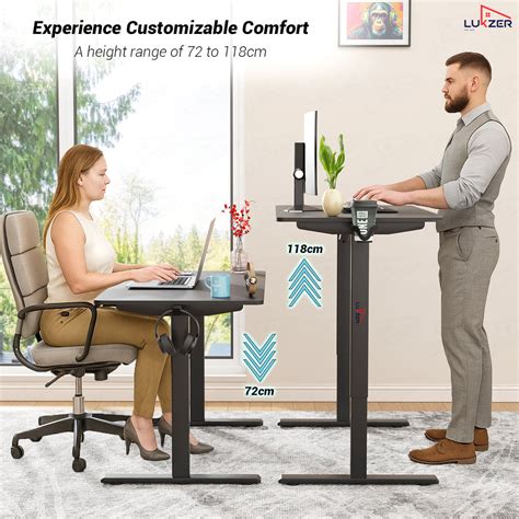 Lukzer Electric Automatic Height Adjustable Sit Stand Desk EST-003 ( B