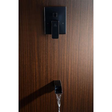 ANZZI Mezzo Oil Rubbed Bronze 1-handle Single Function Square Bathtub ...