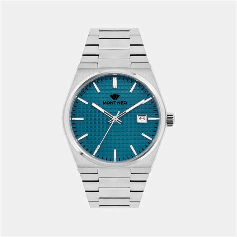 Men Quartz Sea Green Dial Analog Metal Watch 3509E-M1117 – Mont Neo