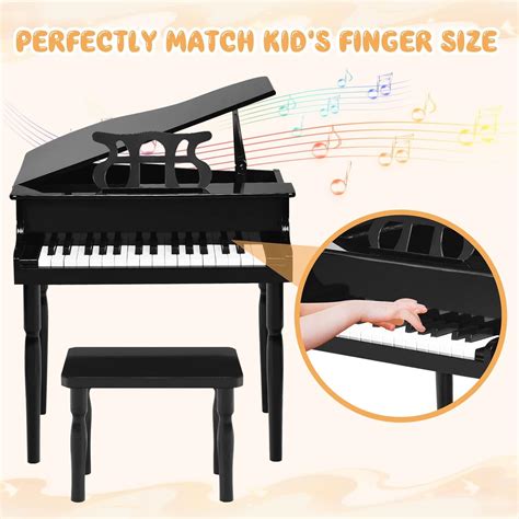 Buy Goplus 30-Key Classical Kids Piano, Mini Grand Piano Wooden Learn ...