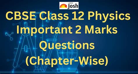 2 Marks Important Questions for CBSE Class 12 Physics 2024