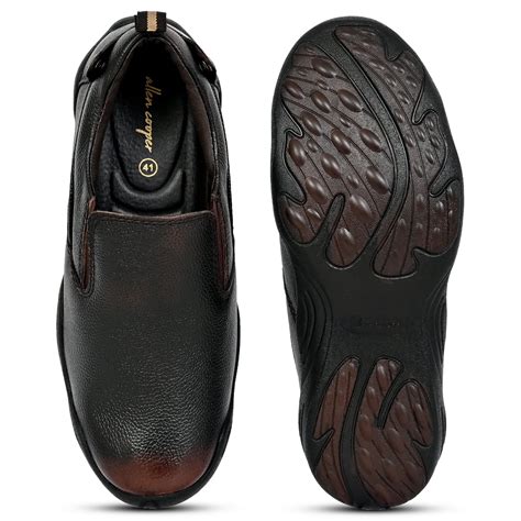 Allen Cooper Men's Genuine Leather Comfortable Formal Shoes with Memor ...
