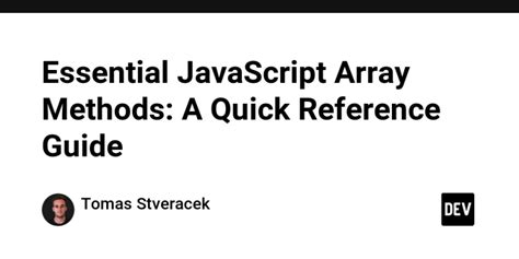 Image result for JavaScript Array Methods Quick Reference Guide