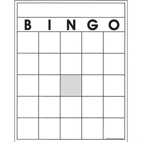 Free Printable Blank Bingo Card Template – Easy Play! - Printables for ...
