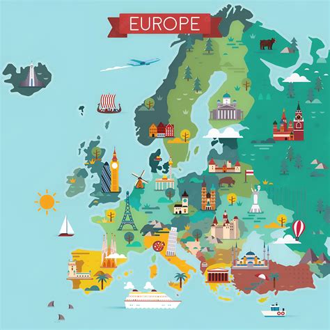 Europe Trip Map 的图像结果