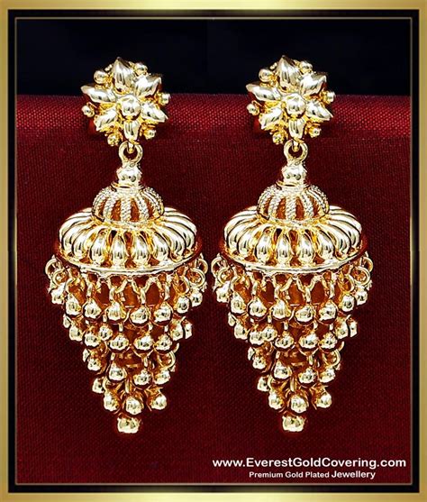 Buy 1 Gram Gold Plated Big Grape Design Jhumka Earrings