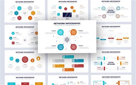 Network PowerPoint Template 的图像结果