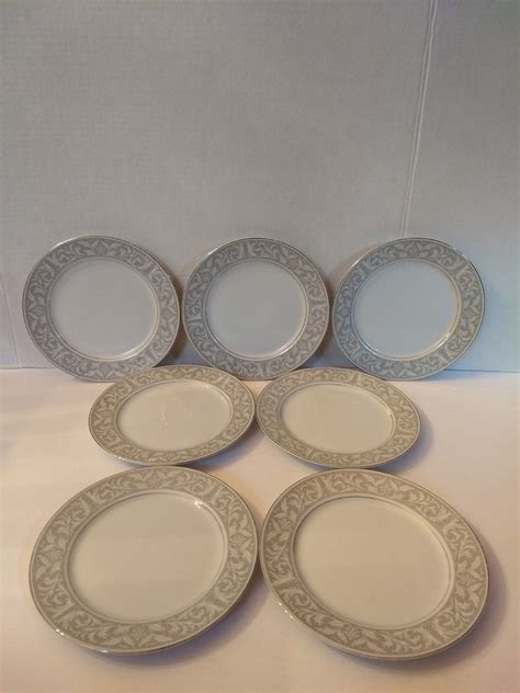 Set of Seven Vintage Mikasa Fine China Winthrop Pattern #5401 Gray ...