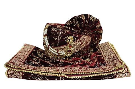 Buy FASHION WEDS Men's Wedding Pagdi/Safa/Kalangi with Stall Combo Pack ...