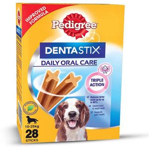 PEDIGREE Dentastix Oral Care for Medium Breed (10-25 kg) Dog Treat ...
