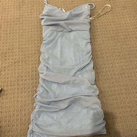 windsor sparkle blue dress brand new size XS fun back - Depop