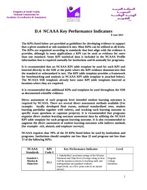 completion of this template refer to the NCAAA ... - Doc Template ...