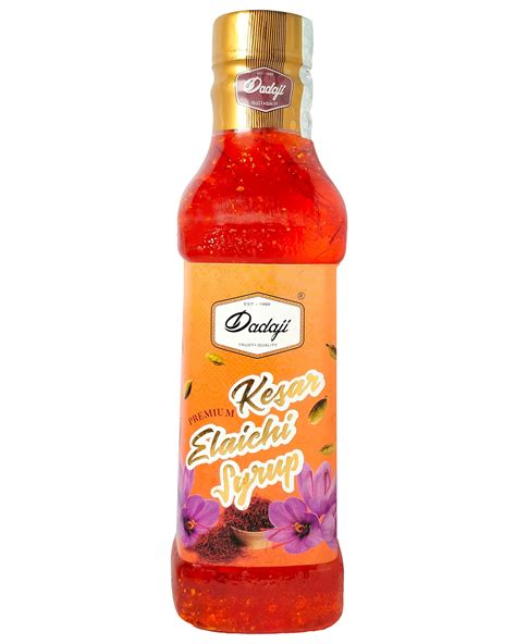 Dadaji Kesar Elaichi Syrup - Instant Refreshing Summer Drink - Dadaji ...