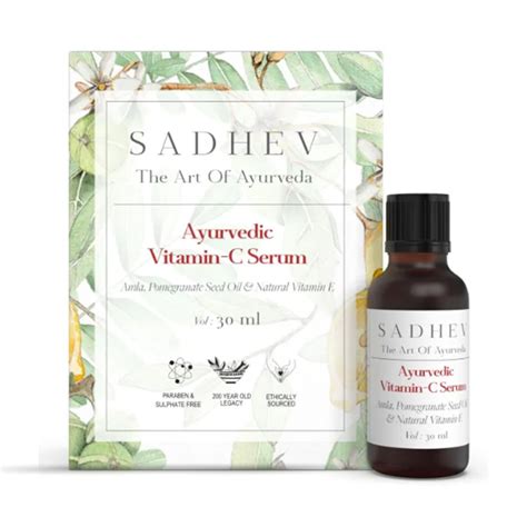Sadhev Ayurvedic Vitamin C Serum - 30ml : Amazon.in: Beauty
