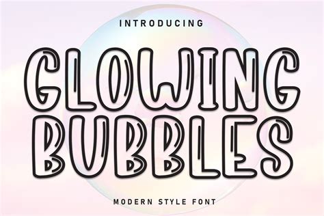 Glowing Bubbles Font by andikastudio · Creative Fabrica