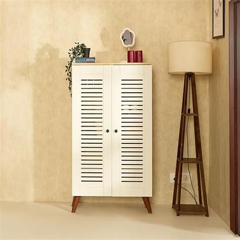 Green Soul Zuvio 2 Door 4ft | Engineered Wood Ventilated Shoe Rack | 5 ...