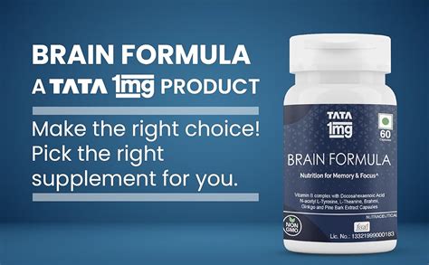 1MG Tata Brain Formula With Vitamin B Complex, L-Tyrosine, L-Theanine ...