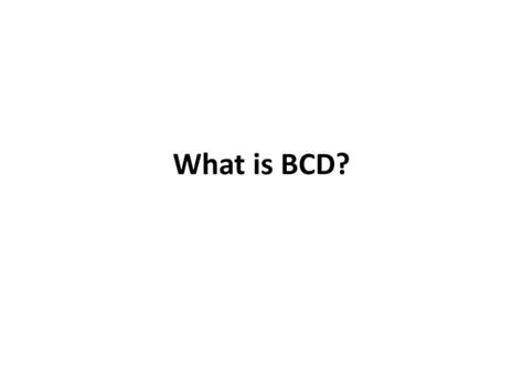 BCD Code 的图像结果