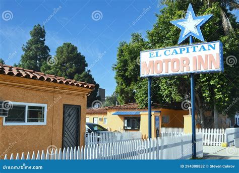 LONG BEACH, CALIFORNIA - 18 OCT 2023: the El Capitan Motor Inn on ...
