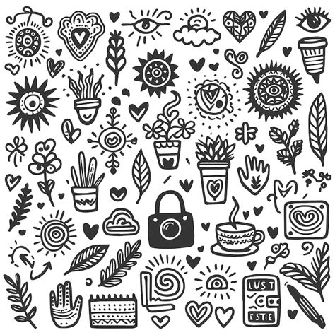 Doodle elements hand drawn Images - Free Download on Freepik