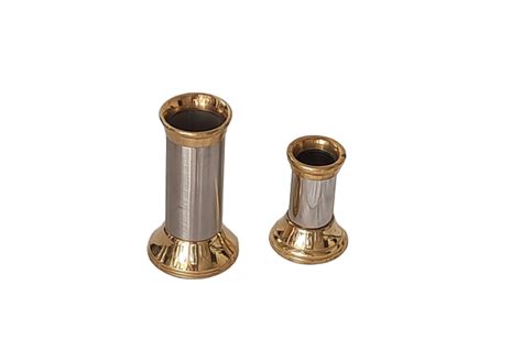 Brass Stainless Steel Two-Tone Toothpick & Straw Holder - pack of 2 ...