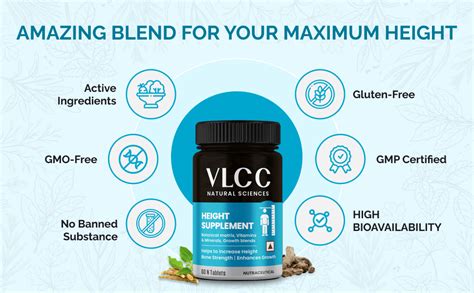 Buy VLCC Natural Sciences Height Supplement 60 Tablets (Pack of 1 ...