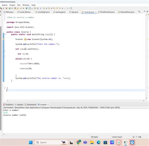 Image result for Digits Reverse Program in Java