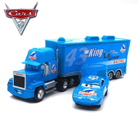 Buy Disney Pixar Cars Lightning McQueen & Mack Truck Set Diecast Toy ...