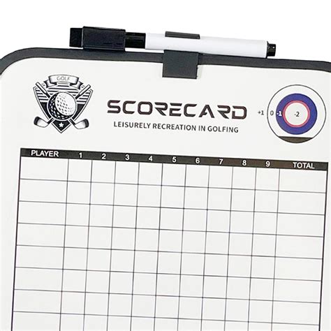 Golf Scoreboard with Marker and Eraser Reusable Match Data Small ...