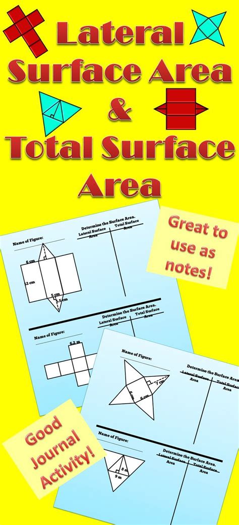 Image result for Surface Area Notes
