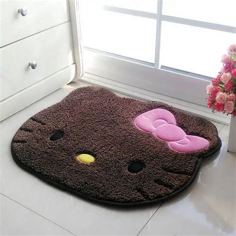 Sanrio Hello Kitty Rug Cartoon Cute Floor Bath Mat Velvet Memory Girls ...