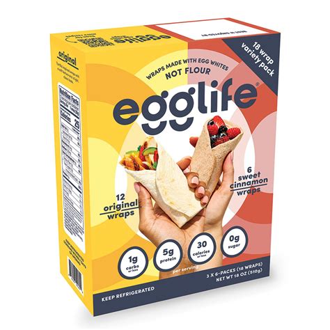 Amazon.com: egglife, egg white wraps, Variety Pack (Original and Sweet ...