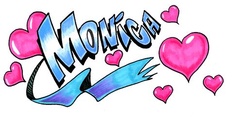 Monica Logo | Herramienta de diseño de nombres gratis de Flaming Text