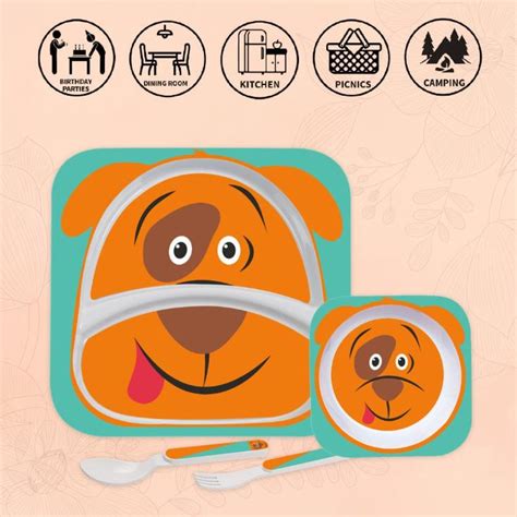 Cello Kidzbee fun dog Meal Set for Kids